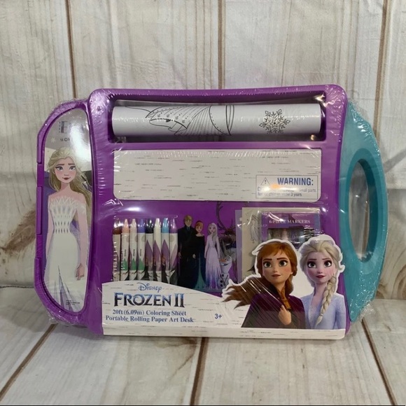 Disney Frozen 20FT Portable Rolling Paper Art Desk Coloring Sheet - Picture 1 of 1